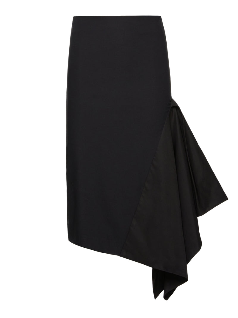 Extreme Box Pleat Skirt (Black)