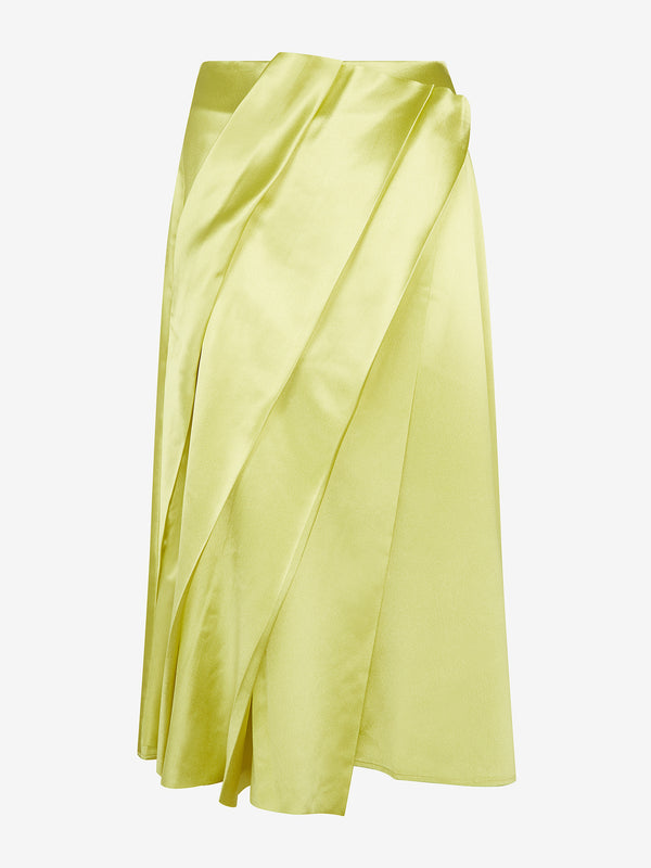 Architectural Pleated Skirt (Neon)