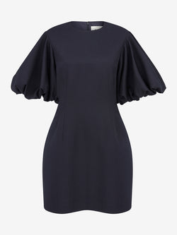 BALLOON SLEEVE MINI DRESS (Navy) EDIT BALLOON SLEEVE MINI DRESS (Navy) EDIT