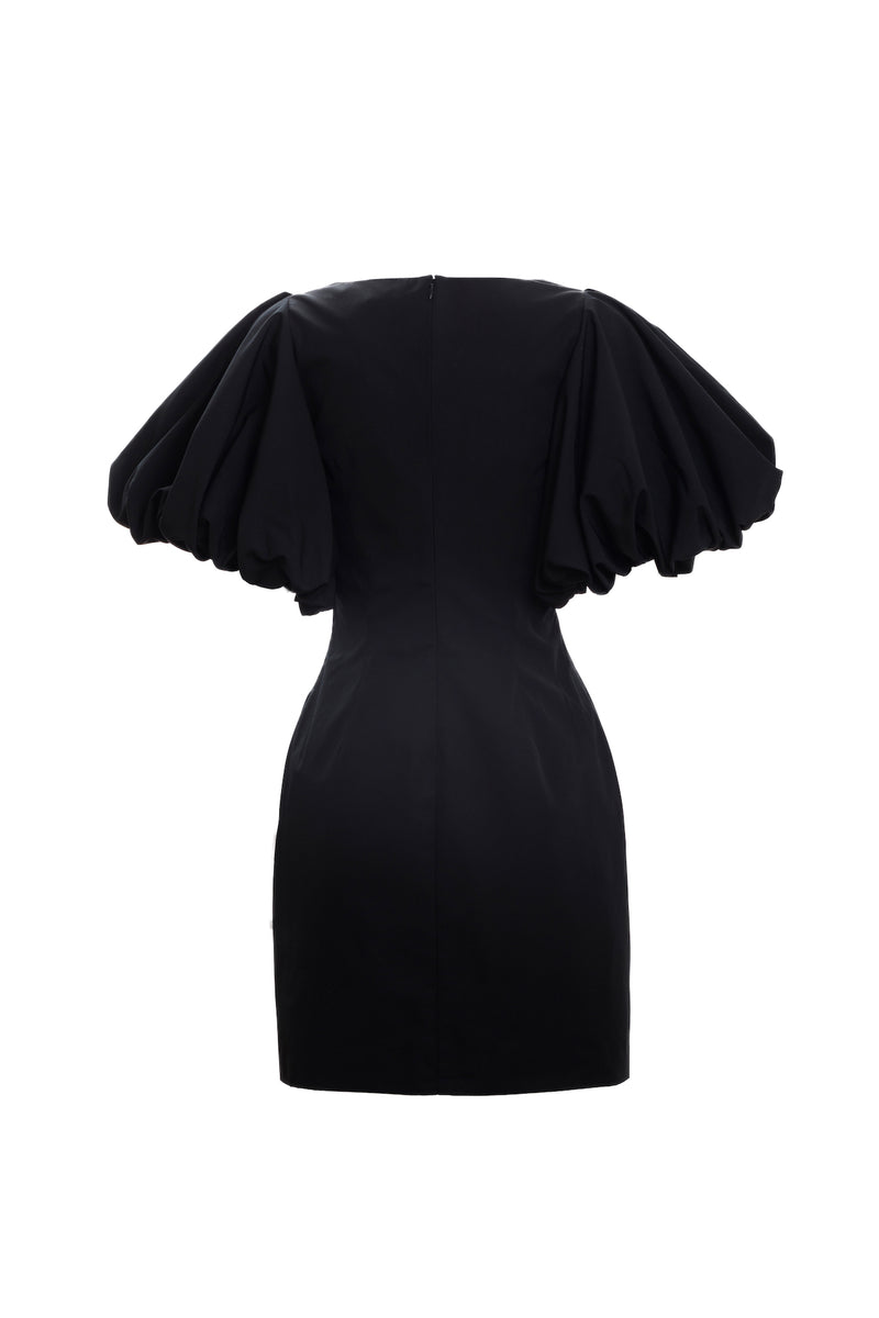 Balloon Sleeve Mini Square Neck Dress EDIT Balloon Sleeve Mini Square Neck Dress EDIT