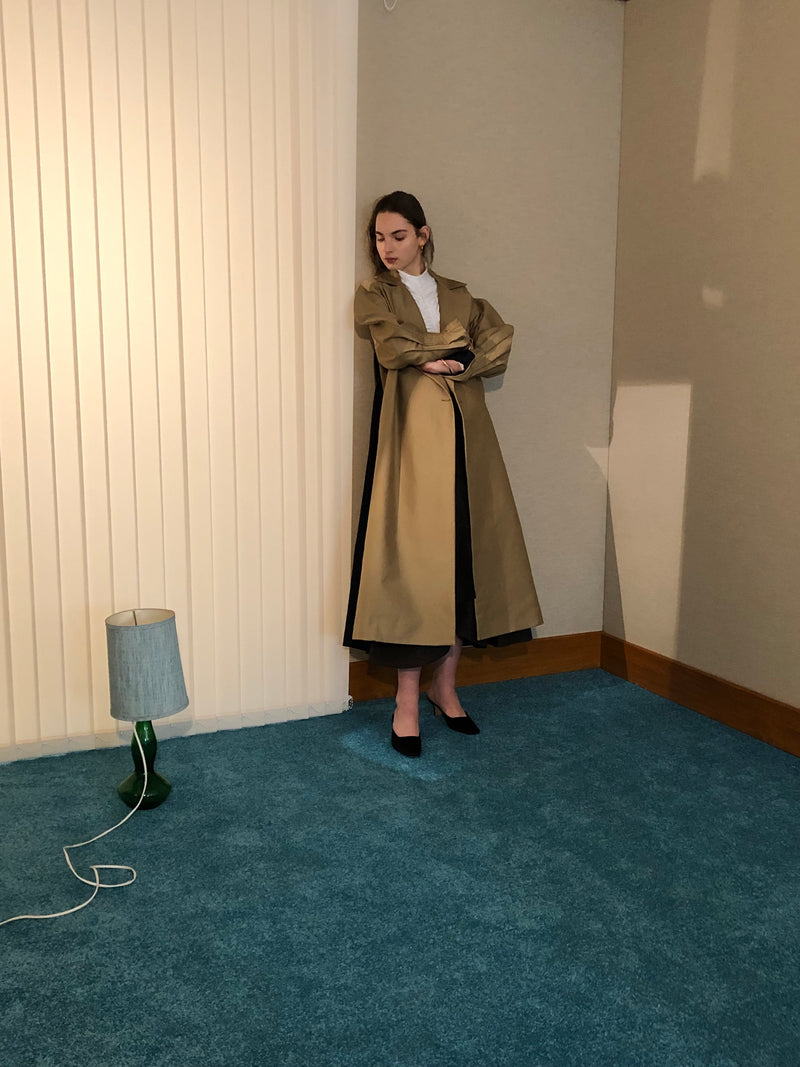 Trench Coat With Pleat Back (Trench)